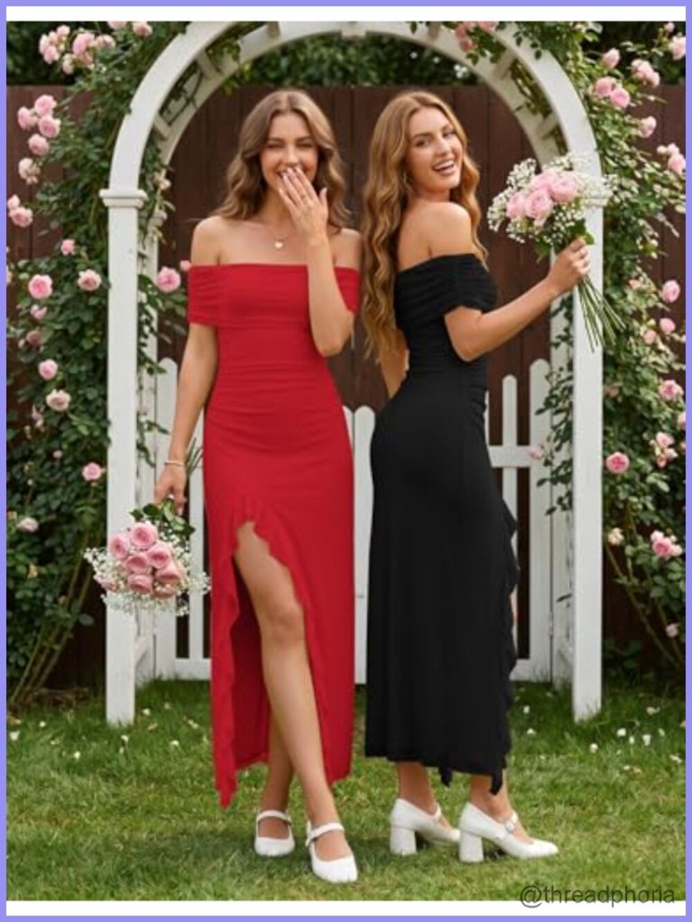 Off Shoulder Mesh Ruched Bodycon Maxi Dress Ruffle Slit Formal Party - Picture 2 of 5